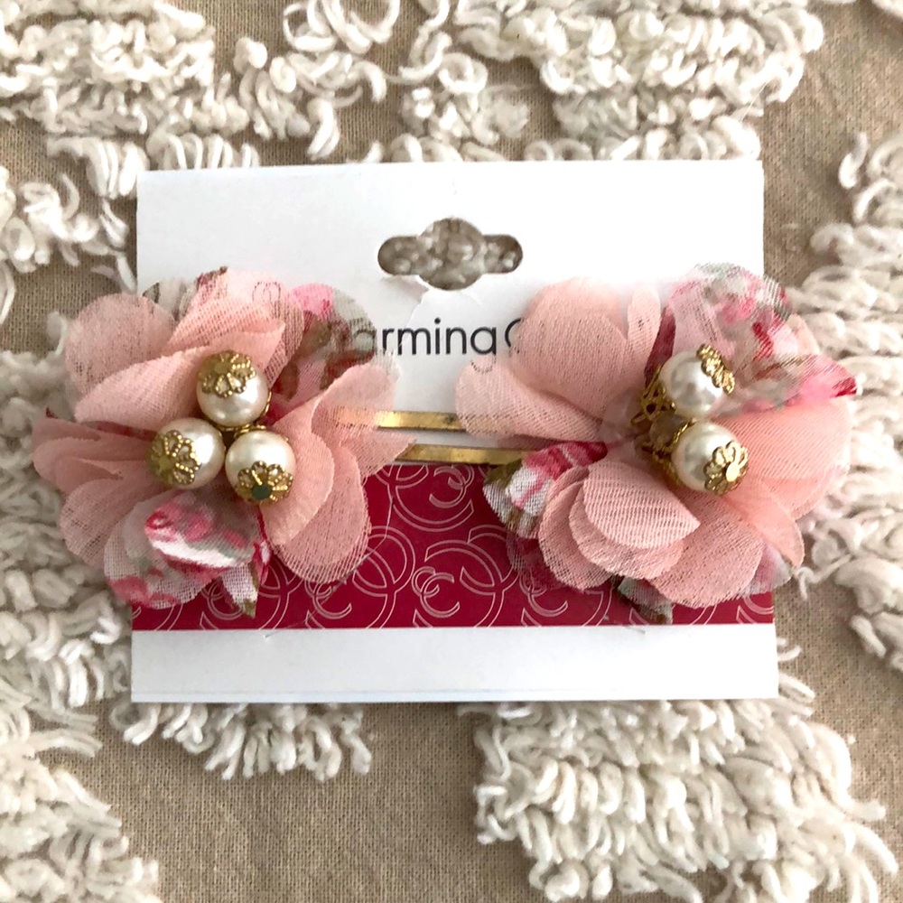 Charming Charlie. Flower Bobby pins